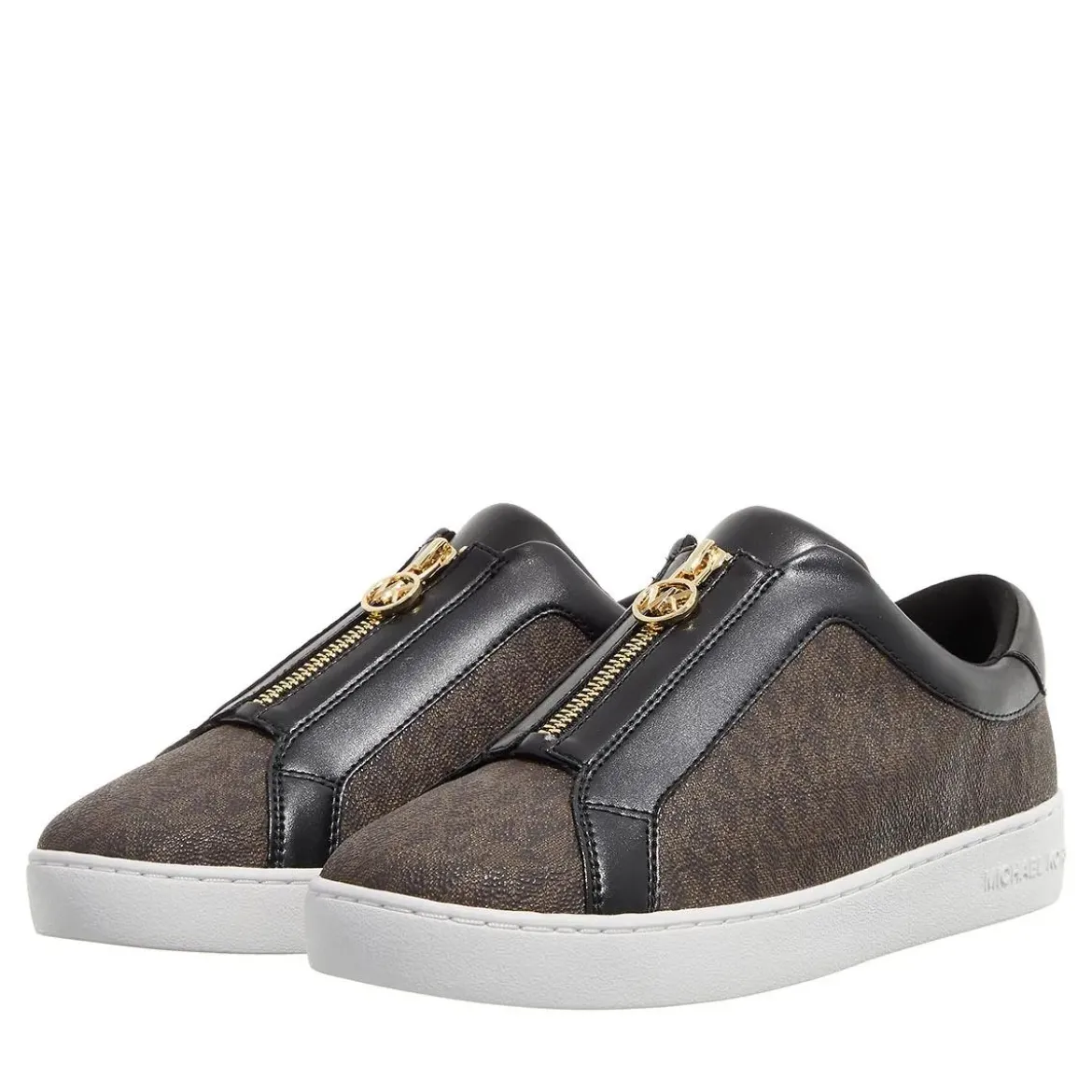 MICHAEL Michael Kors Michael Kors Kreaton Zip Slip On Brown Low-Top-Sneaker