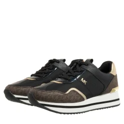 MICHAEL Michael Kors Michael Kors Raina Trainer Blk / Brown Low-Top-Sneaker