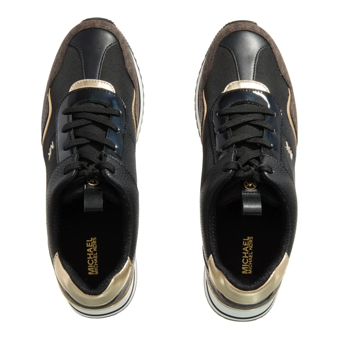 MICHAEL Michael Kors Michael Kors Raina Trainer Blk / Brown Low-Top-Sneaker