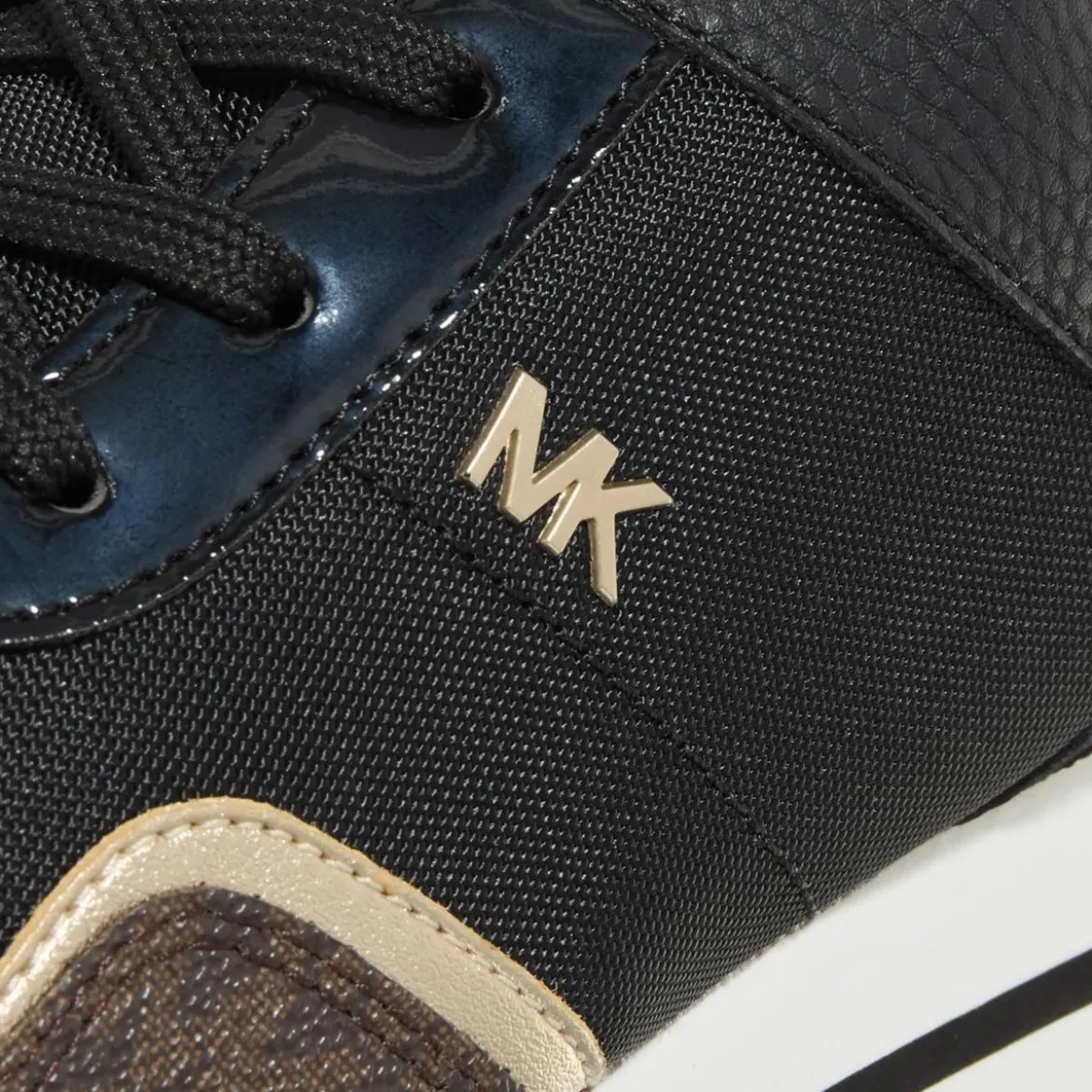 MICHAEL Michael Kors Michael Kors Raina Trainer Blk / Brown Low-Top-Sneaker