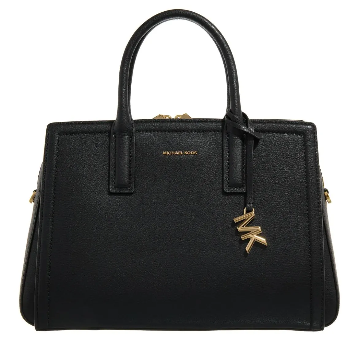 MICHAEL Michael Kors Michael Kors Laila Md Satchel Black Satchel
