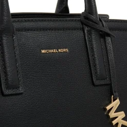 MICHAEL Michael Kors Michael Kors Laila Md Satchel Black Satchel