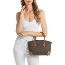 MICHAEL Michael Kors Murphy Md Ew Dome Satchel Brn/Acorn Satchel