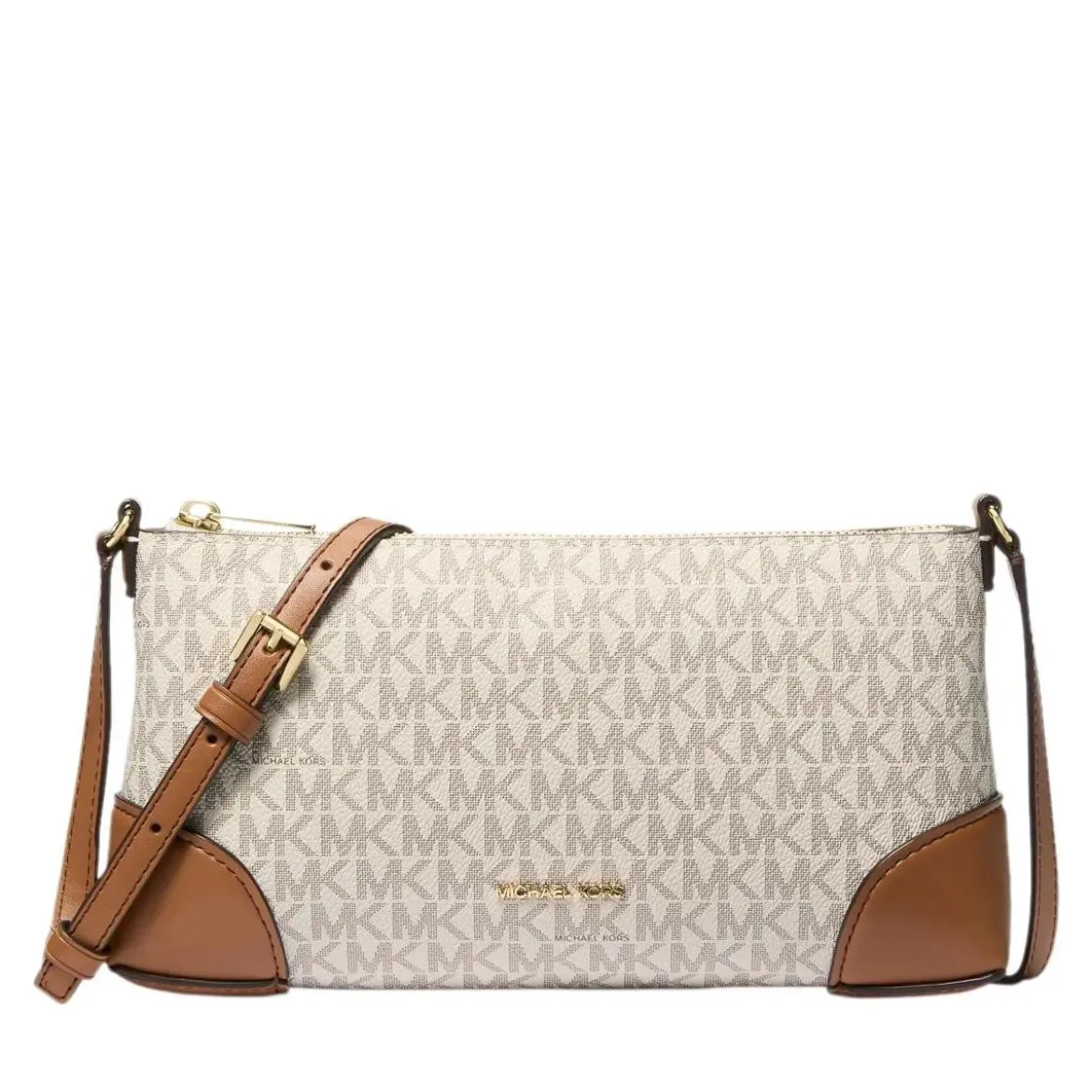 MICHAEL Michael Kors Murphy Sm Ew Zip Xbody Vanilla/Acrn Crossbody Bag