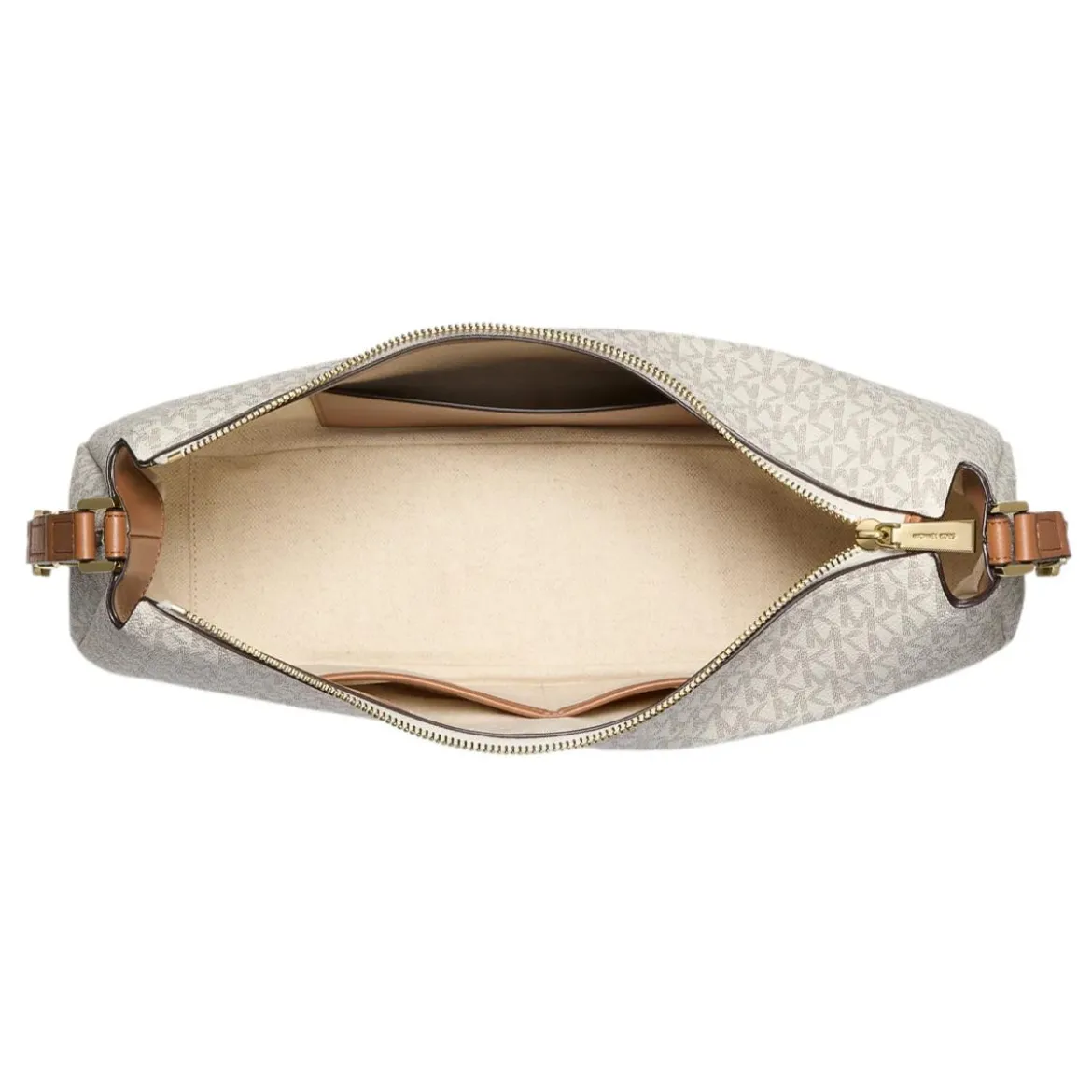 MICHAEL Michael Kors Nolita Md Tz Conv Shldr Vanilla/Acrn Schultertasche