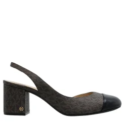 MICHAEL Michael Kors Perla Flex Sling Pump Blk/Brown Pumps