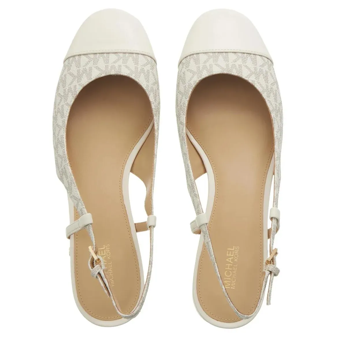 MICHAEL Michael Kors Perla Flex Sling Flat Vanilla Sandalen