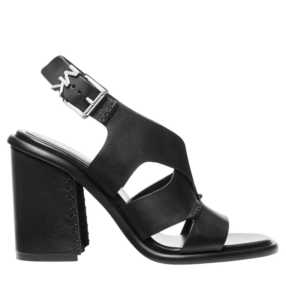 MICHAEL Michael Kors Raven Block Heeled Sandal Black Sandalen