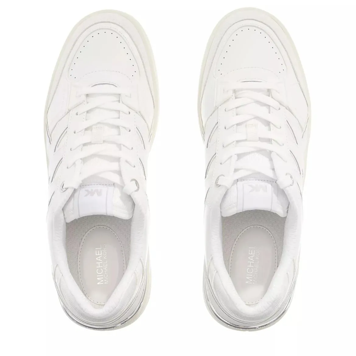 MICHAEL Michael Kors Rebel Lace Up Optic White Low-Top-Sneaker