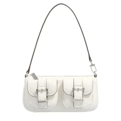 MICHAEL Michael Kors Sm Conv Pouchette Optic White Schultertasche