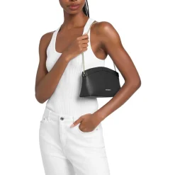 MICHAEL Michael Kors Sm Dome Chn Clutch Xbody Black Clutch
