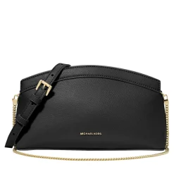 MICHAEL Michael Kors Sm Dome Chn Clutch Xbody Black Clutch