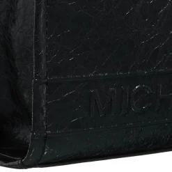 MICHAEL Michael Kors Sm Ew Msgr Black Tote