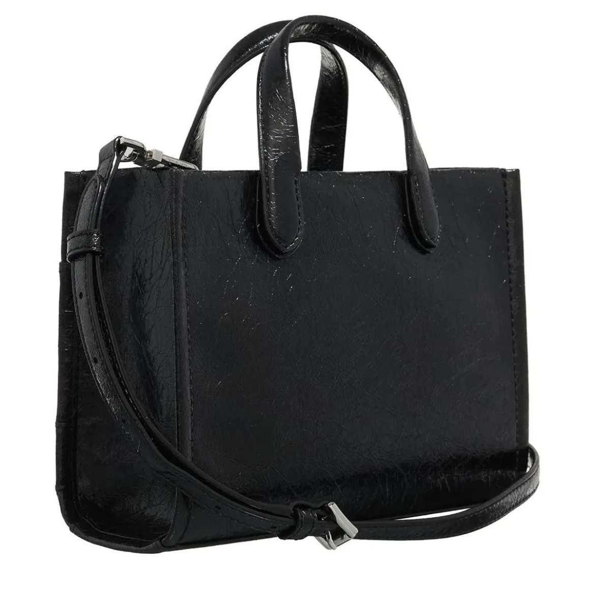 MICHAEL Michael Kors Sm Ew Msgr Black Tote