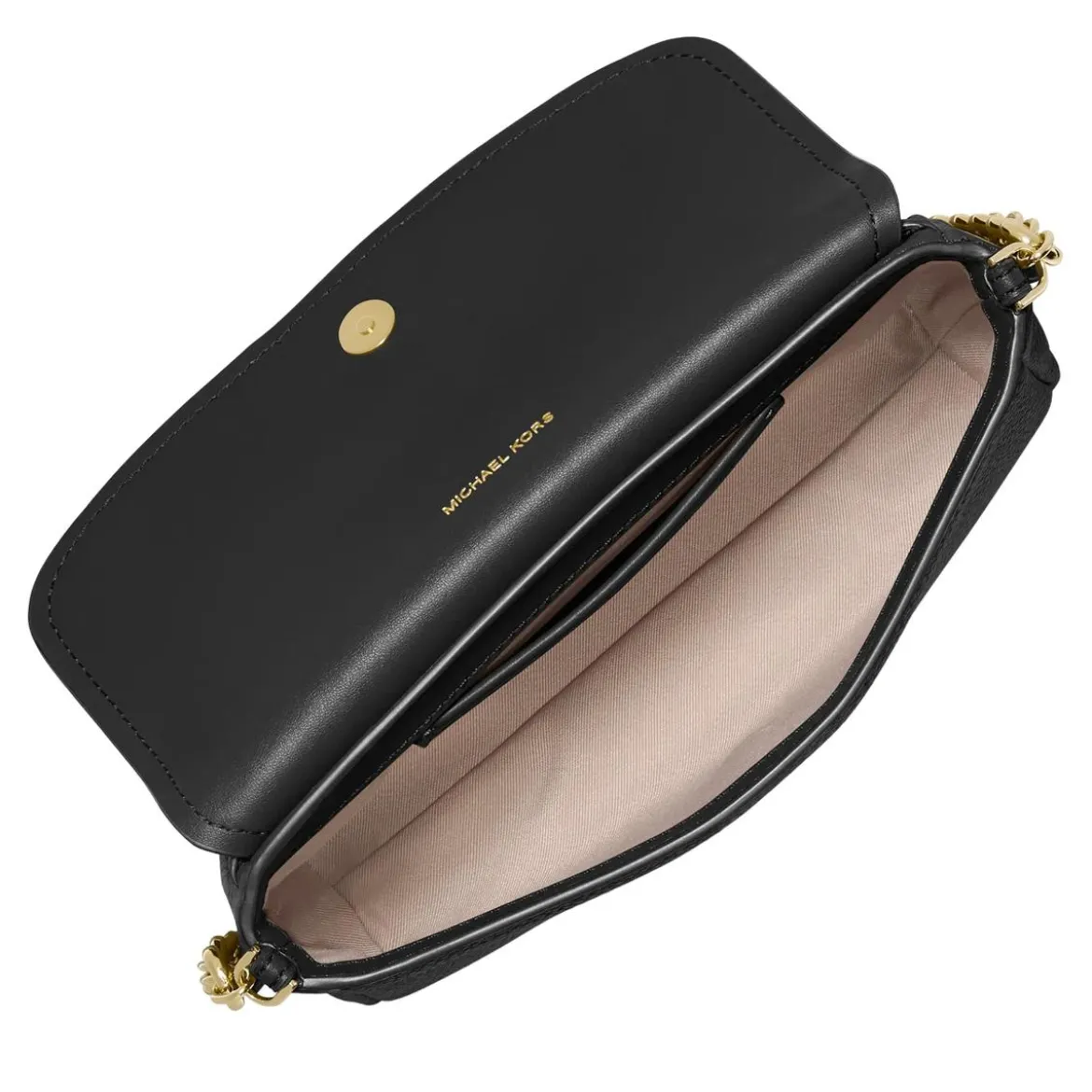 MICHAEL Michael Kors Sm Flap Chain Xbody Black Crossbody Bag