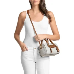 MICHAEL Michael Kors Xs Duffle Xbody Vanilla/acrn Bowling Bag