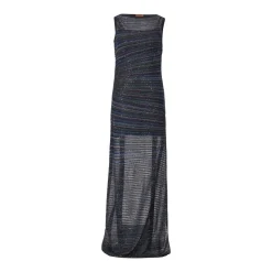 Missoni Maxikleid mit Pailletten Schwarz Maxikleid