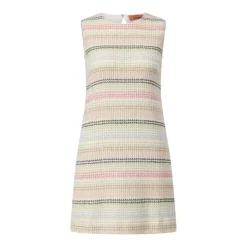 Missoni Mini-Etuikleid im gestreiften Design Beige Etuikleid