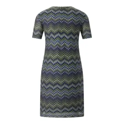 Missoni Minikleid mit Zickzack-Design blau Minikleid