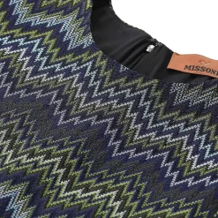 Missoni Minikleid mit Zickzack-Design blau Minikleid