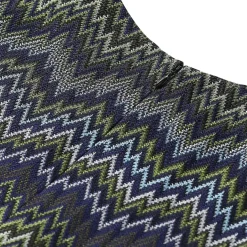 Missoni Minikleid mit Zickzack-Design blau Minikleid