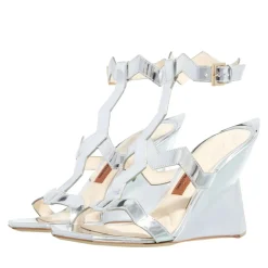 Missoni M09 Ponza Mirror Silver Riemchensandalen