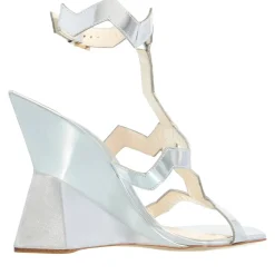 Missoni M09 Ponza Mirror Silver Riemchensandalen