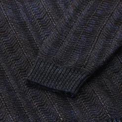 Missoni Pullover aus Wollmix blau Poloshirt