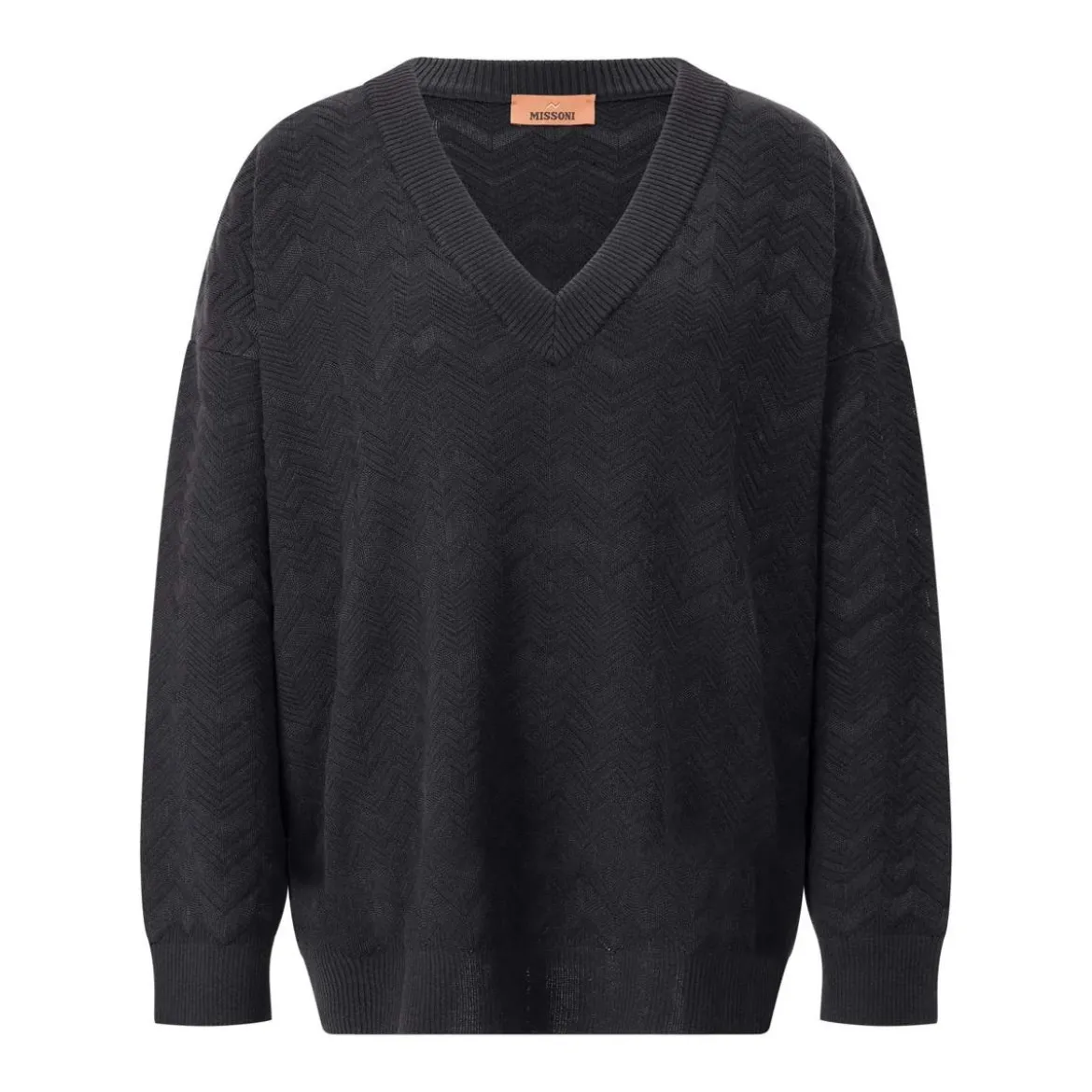 Missoni Pullover aus Woll-Mix Schwarz Pullover