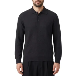 Missoni Pullover mit Polokragen schwarz Poloshirt