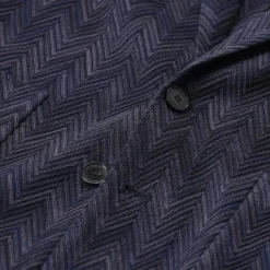 Missoni Sakko mit Zickzack-Muster blau Anzugjacke