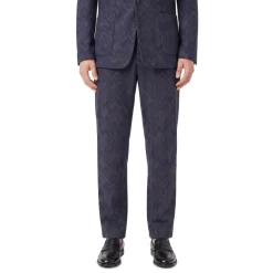 Missoni Stoffhose mit Zickzack-Muster blau Stoffhose