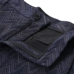 Missoni Stoffhose mit Zickzack-Muster blau Stoffhose