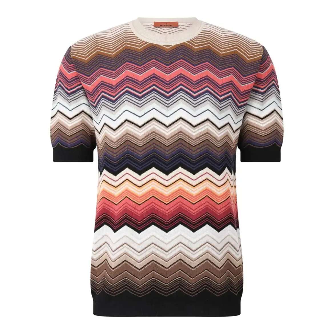 Missoni T-Shirt mit Chevron-Muster Multicolor T-Shirt