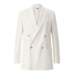 MM6 Maison Margiela Blazer aus Woll-Mix weiß Blazer