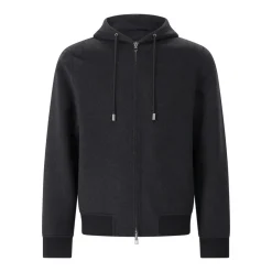 MONTECORE Sweatjacke aus Kaschmir grau Anzugjacke