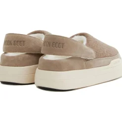 Moonboot Mb Park Felt Clogs beige Mules