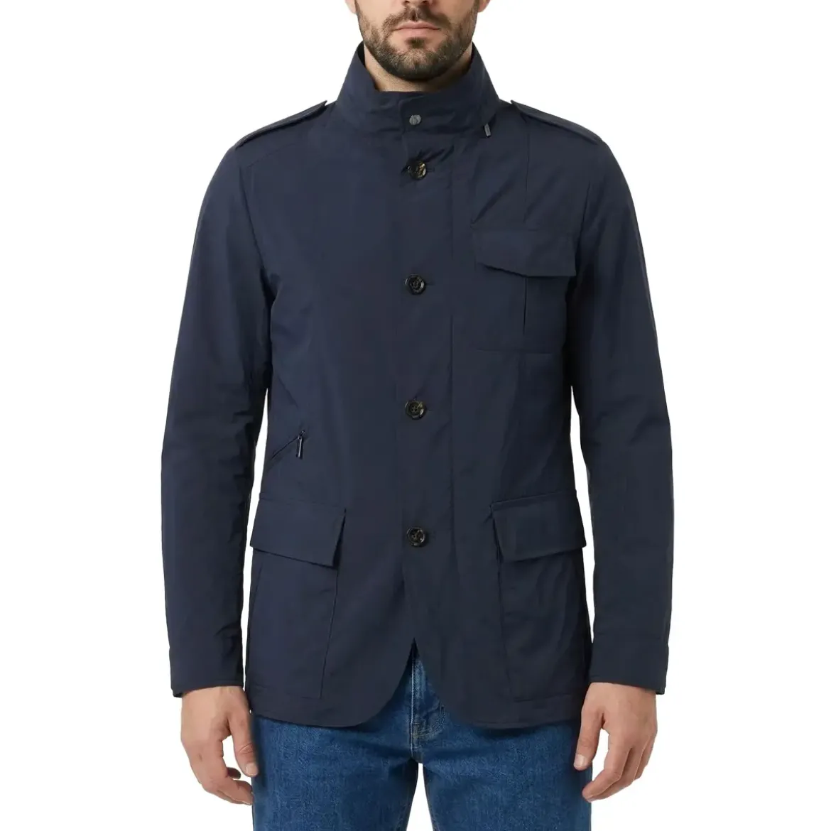 Moorer Jacke Porto blau Übergangsjacke