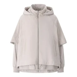 Moorer Jacke Talitha aus Veloursleder grau Übergangsjacke