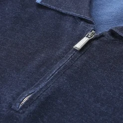 Moorer Poloshirt aus Baumwolle blau Poloshirt