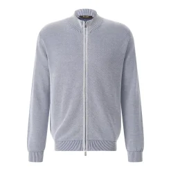 Moorer Strickjacke Urbino blau Übergangsjacke