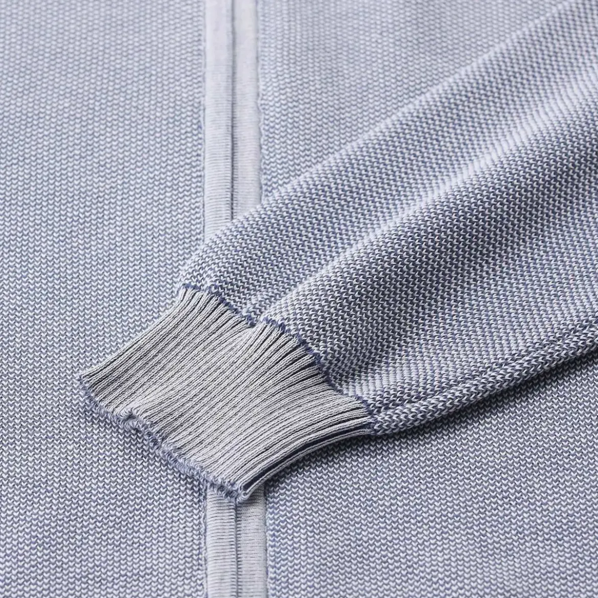 Moorer Strickjacke Urbino blau Übergangsjacke