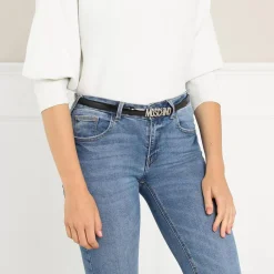 Moschino Belt Black Dünner Gürtel