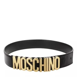 Moschino Belt Black Ledergürtel
