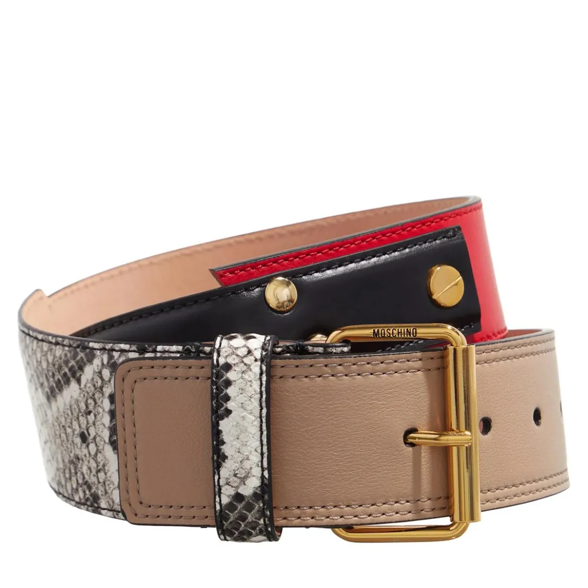 Moschino Belt Fantasia Variante unica Ledergürtel