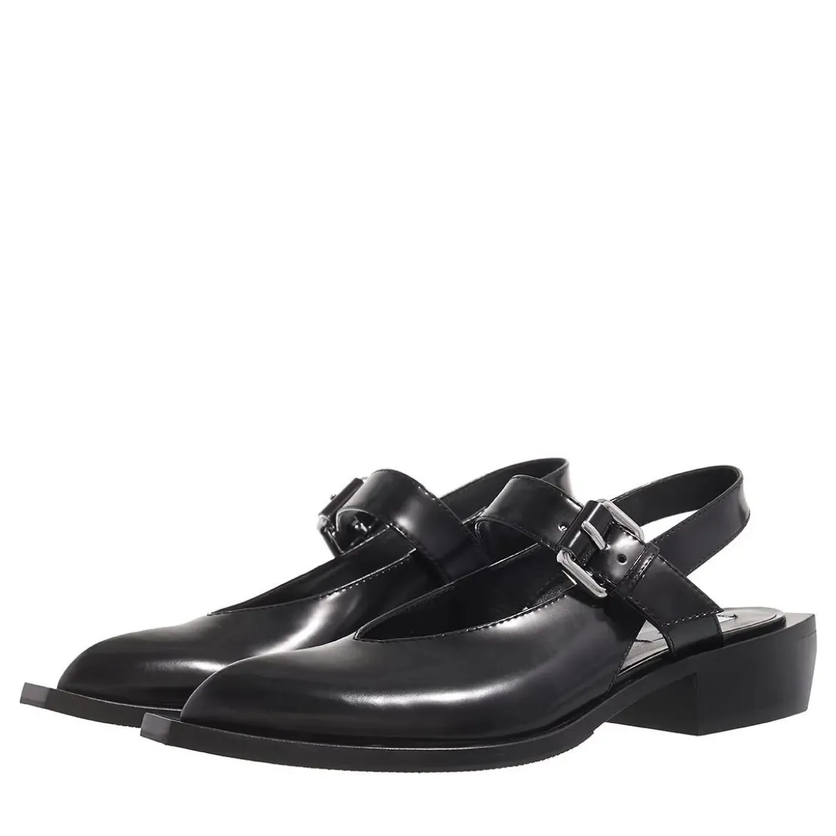 Moschino Big Buckles Nero Mary Janes