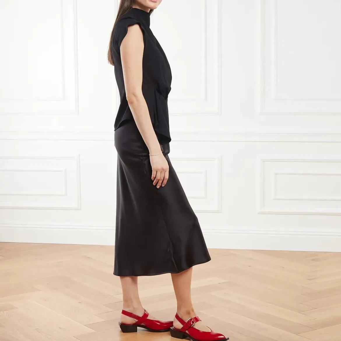 Moschino Big Buckles Rosso Mary Janes