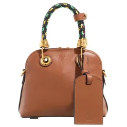 Moschino Braided Cord Cuoio Minitasche