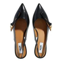 Moschino Buckled Bow Nero Pumps