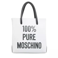Moschino 100% Pure Moschino Shoulder Bag Fantasy Print White Crossbody Bag